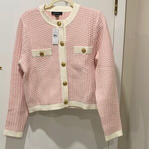 Ann Taylor size medium jacket sweater in pink